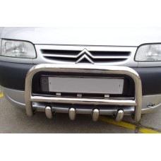 Кенгурятник QT006 (нерж.) для Citroen Berlingo 1996-2008 рр