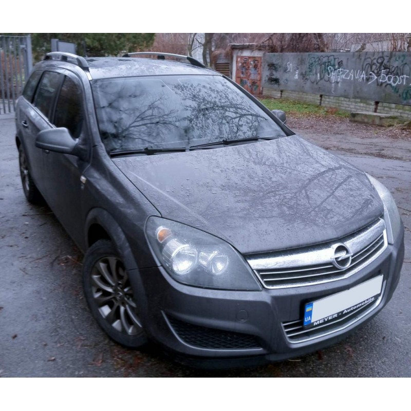 Алюмінієві рейлінги (Caravan, хром) для Opel Astra H 2004-2013 рр