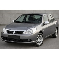 Накладки на дзеркала (2 шт, нерж.) для Renault Symbol 2008-2013 рр