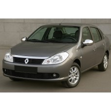 Накладки на дзеркала (2 шт, нерж.) для Renault Symbol 2008-2013 рр