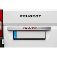 Хром планка над номером LED-червоний (нерж.) для Peugeot Boxer 2006-2025 рр