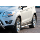 Бічні труби прямі (2 шт., нерж.) для Ford Kuga 2008-2013 рр