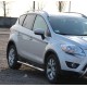 Бічні труби прямі (2 шт., нерж.) для Ford Kuga 2008-2013 рр