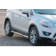 Бічні труби прямі (2 шт., нерж.) для Ford Kuga 2008-2013 рр