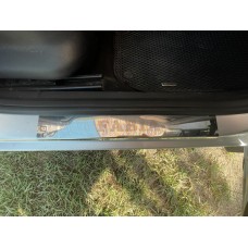 Накладки на пороги Carmos (4 шт, нерж.) для Skoda Fabia 2000-2007 гг