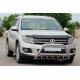 Кенгурятник WT003 (нержавейка) 60 мм, с надписью для Volkswagen Tiguan 2007-2016 гг