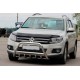 Кенгурятник WT003 (нержавейка) 60 мм, с надписью для Volkswagen Tiguan 2007-2016 гг