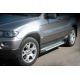 Бокові пороги Allmond Grey (2 шт, алюм.) для BMW X5 E53 1999-2006 рр