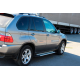 Бокові пороги Allmond Grey (2 шт, алюм.) для BMW X5 E53 1999-2006 рр