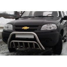 Кенгурятник WT002 (Нержавейка) для Chevrolet Niva 1998-2020 гг