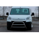 Защита переднего бампера WT022 (нержавейка) для Citroen Berlingo 2008-2018 гг