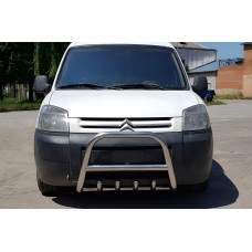 Кенгурятник WT003 нерж.) 50мм для Citroen Berlingo 1996-2008 рр