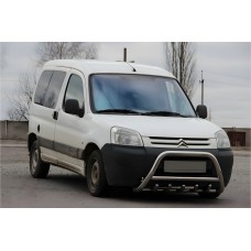 Кенгурятник WT003 (нержавейка) 51 мм для Peugeot Partner 1996-2008 гг