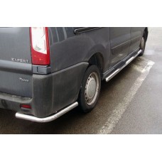 Задние угловые дуги AK-003 (2 шт., нержавейка) для Peugeot Expert 2007-2016 гг