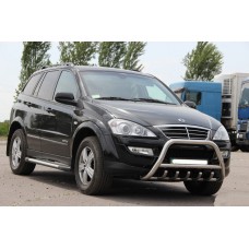 Кенгурятник WT003 (нержавейка) для SsangYong Action 2005-2018 гг