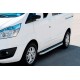 Боковые пороги Fullmond (2 шт., алюминий) Короткая База для Ford Custom 2013-2022 гг