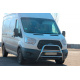 Защита переднего бампера WT022 (нержавейка) для Ford Transit 2014- гг