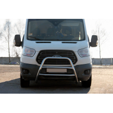 Защита переднего бампера WT022 (нержавейка) для Ford Transit 2014- гг