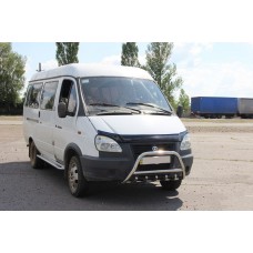 Кенгурятник WT003 (нержавейка) для Газель, соболь 1998- гг