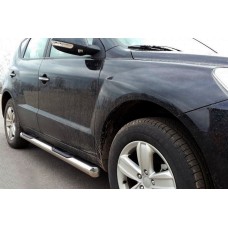 Бічні труби (2 шт., нерж) для Geely Emgrand X7 2011- рр