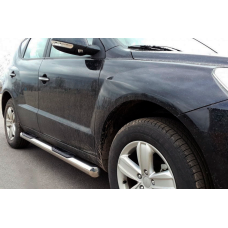 Бічні труби (2 шт., нерж) для Geely Emgrand X7 2011- рр