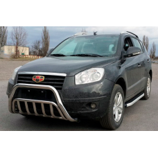 Защита переднего бампера WT002 (нерж. сталь) для Geely Emgrand X7 2011- гг