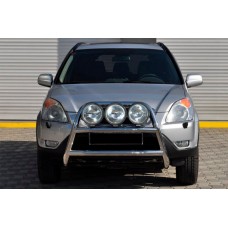 Кенгурятник WT018 (нержавейка) для Honda CRV 2001-2006 гг