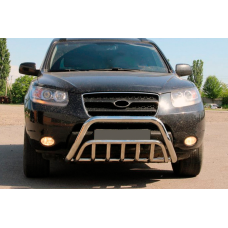 Кенгурятник WT002 (нерж.) для Hyundai Santa Fe 2 2006-2012 рр