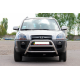 Защита переднего бампера WT022 (нержавейка) для Hyundai Tucson JM 2004- гг