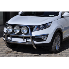 Кенгурятник WT018 (нерж.) для Kia Sportage 2010-2015 рр