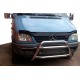 Защита переднего бампера WT022 (нержавейка) 2000-2006 для Mercedes Sprinter W901/902/903/904/905