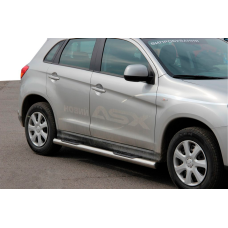 Боковые трубы BB002 (2 шт., нержавейка) для Mitsubishi ASX 2010-2023 гг
