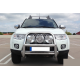 Кенгурятник WT018 (нержавейка) для Mitsubishi L200 2006-2015 гг