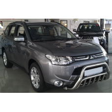 Кенгурятник WT002 (нерж.) для Mitsubishi Outlander 2012-2021 рр