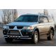 Передній захист ST015-2025WT (нерж) для Mitsubishi Pajero Sport 1996-2007 рр