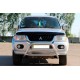 Кенгурятник WT022 (нерж) для Mitsubishi Pajero Sport 1996-2007 рр