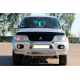 Кенгурятник WT022 (нерж) для Mitsubishi Pajero Sport 1996-2007 рр