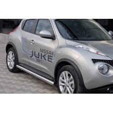 Бічні труби Ø60 (2 шт., нерж.) для Nissan Juke 2010-2019 рр
