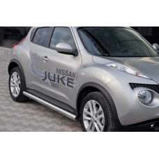 Бічні труби Ø60 (2 шт., нерж.) для Nissan Juke 2010-2019 рр