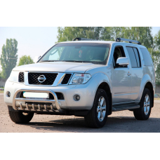 Кенгурятник WT008 (нерж) для Nissan Pathfinder R51 2005-2014 рр