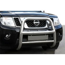 Защита переднего бампера WT018 (нержавейка) для Nissan Pathfinder R51 2005-2014 гг