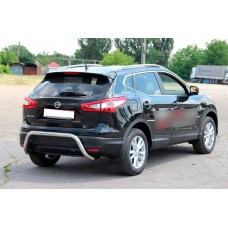 Задняя дуга AK007-1 (нержавейка) для Nissan Qashqai 2014-2021 гг