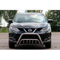 Кенгурятник WT002 (Нержавейка) для Nissan Qashqai 2014-2021 гг