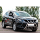 Кенгурятник WT002 (Нержавейка) для Nissan Qashqai 2014-2021 гг
