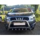 Кенгурятник WT003 (нерж) для Nissan Qashqai 2014-2021 рр