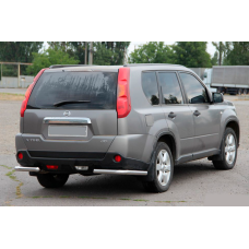 Задние угловые дуги AK003 (2 шт., нержавейка) для Nissan X-trail T31 2007-2014 гг