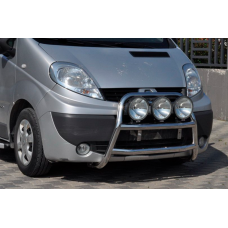 Кенгурятник WT018 (нержавейка) для Opel Vivaro 2001-2015 гг