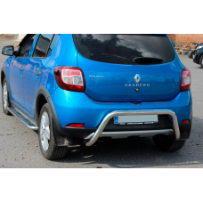 Задняя дуга AK007 (нерж сталь) для Dacia Sandero 2013-2020 гг