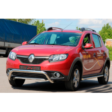 Передняя дуга WT007 (нерж. сталь) для Dacia Sandero 2013-2020 гг