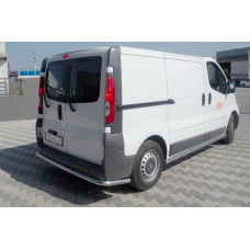 Задній захист з кутами (нерж) для Renault Trafic 2001-2015 рр